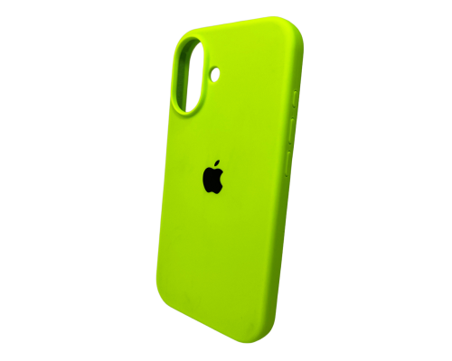Чохол Silicone Case Full Protective для iPhone 16 neon green PLS-00-00130524