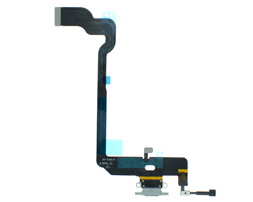 Шлейф iPhone XS з роз'ємом зарядки silver PLS-00-00037378