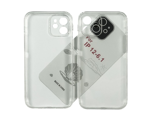 Чохол Silicone KST iPhone 12 clear PLS-00-00098859