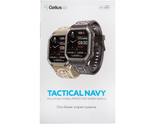Смарт годинник Gelius Tactical Navy GP-SW007 black PLS-00-00161438