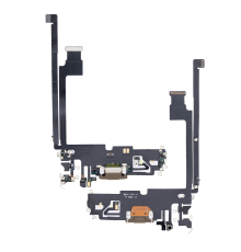 Шлейф iPhone 12 Pro Max з роз'ємом зарядки gold (Original China) PLS-00-00062772