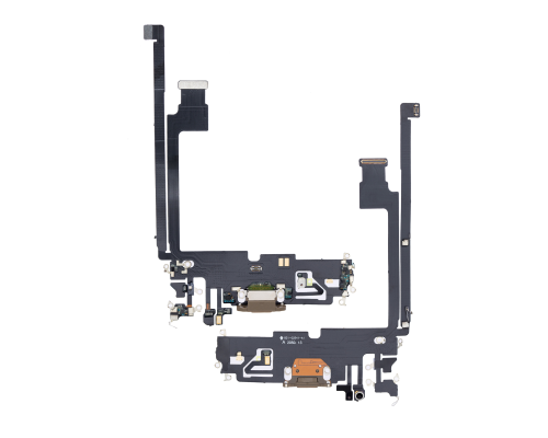 Шлейф iPhone 12 Pro Max з роз'ємом зарядки gold (Original China) PLS-00-00062772