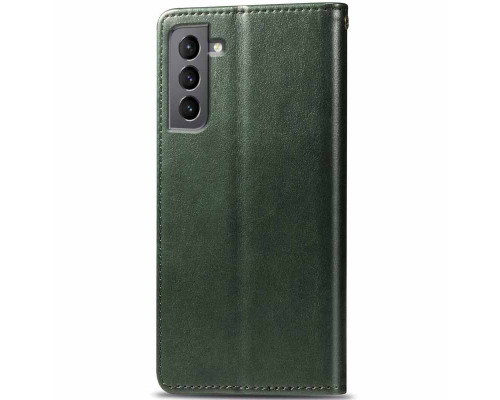 Чохол-книжка Leather GETMAN with card holder Samsung S711 Galaxy S23 FE green PLS-00-00128905