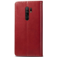 Чохол-книжка Leather GETMAN with card holder Xiaomi Redmi 9 red PLS-00-00128994