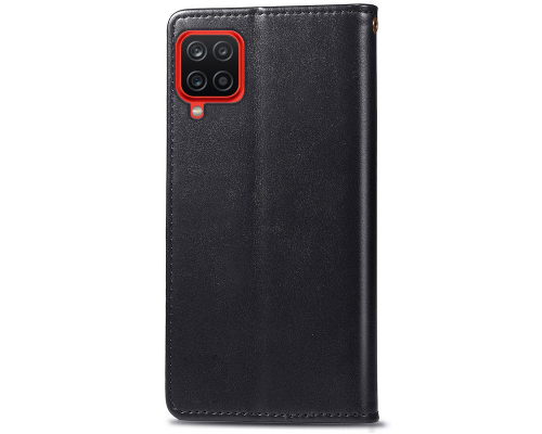 Чохол-книжка Leather GETMAN with card holder Samsung A125 Galaxy A12 black PLS-00-00128831