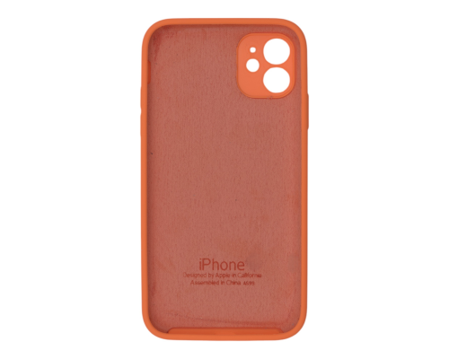 Чохол Silicone Case Квадратні Борти Full Camera iPhone 11 orange PLS-00-00123147