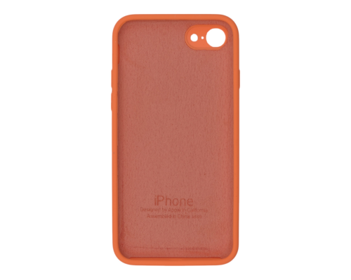 Чохол Silicone Case Квадратні Борти Full Camera iPhone 7 orange PLS-00-00123113
