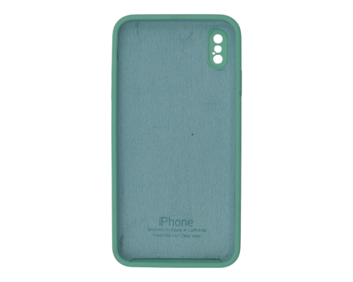 Чохол Silicone Case Квадратні Борти Full Camera iPhone XS Max spearmint PLS-00-00123134