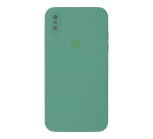 Чохол Silicone Case Квадратні Борти Full Camera iPhone XS Max spearmint PLS-00-00123134