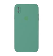 Чохол Silicone Case Квадратні Борти Full Camera iPhone XS Max spearmint PLS-00-00123134