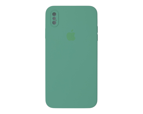 Чохол Silicone Case Квадратні Борти Full Camera iPhone XS Max spearmint PLS-00-00123134