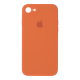 Чохол Silicone Case Квадратні Борти Full Camera iPhone 7 orange PLS-00-00123113
