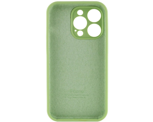 Чохол Silicone Case Full Camera Protective для iPhone 13 Pro Max mint PLS-00-00155445