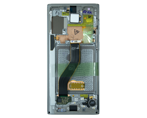 Дисплей Samsung N970 Galaxy Note 10 з сенсором та рамкою silver (aura glow) (Original) PLS-00-00045909