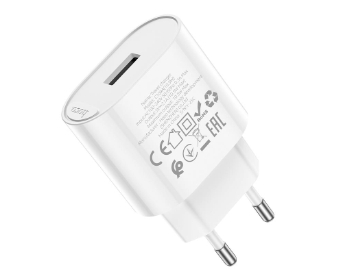 Зарядний пристрій Hoco C109A 10.5W 2.1A USB-A white PLS-00-00149130