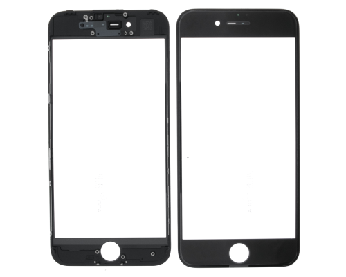 Скло дисплея iPhone 7 з рамкою та OCA black SJ (2ШТ) (Original China) PLS-00-00100369