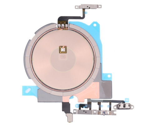 Шлейф iPhone 13 Pro з кнопками ввімкнення, гучності та бездротовою зарядкою (Original Used) PLS-00-00107492