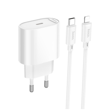 Зарядний пристрій Hoco C109A 20W 3A USB-C з кабелем С-L white PLS-00-00149688