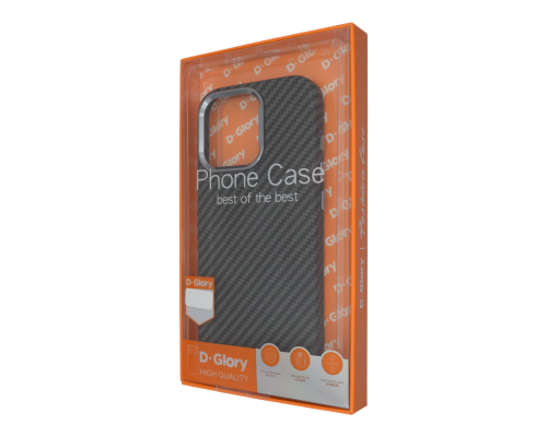 Чохол D Glory Ultra Slim with MagSafe iPhone 12 Pro Max carbon PLS-00-00149257