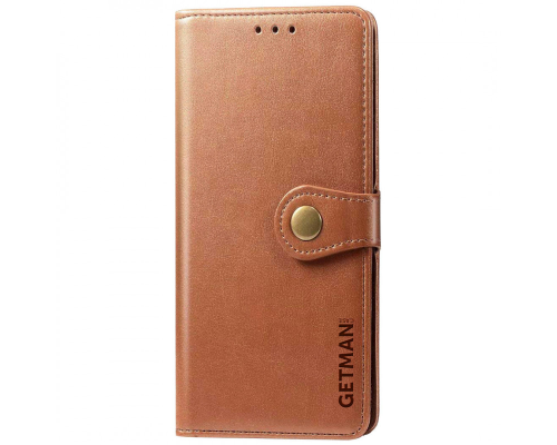 Чохол-книжка Leather GETMAN with card holder ZTE Blade V40 Vita brown PLS-00-00129195