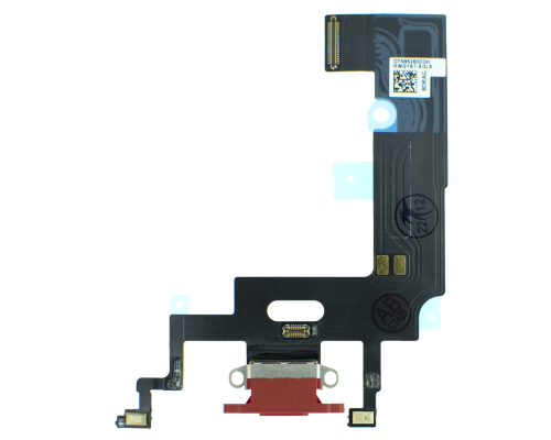 Шлейф iPhone XR з роз'ємом зарядки red (Original Used) PLS-00-00046622