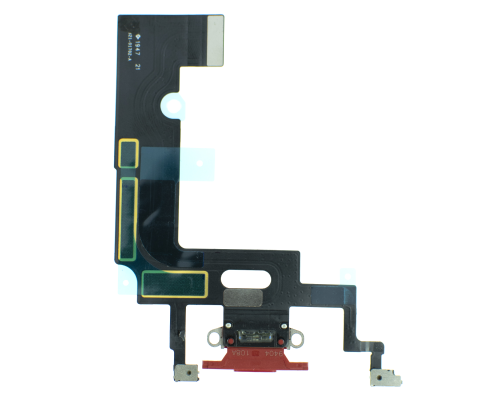 Шлейф iPhone XR з роз'ємом зарядки red (Original Used) PLS-00-00046622