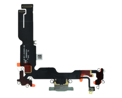 Шлейф iPhone 15 Plus з роз'ємом зарядки green (Original China) PLS-00-00112856