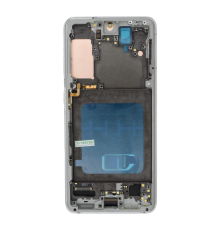 Дисплей Samsung G991 Galaxy S21 з сенсором та рамкою white (OLED SOFT) (Big size) PLS-00-00141309