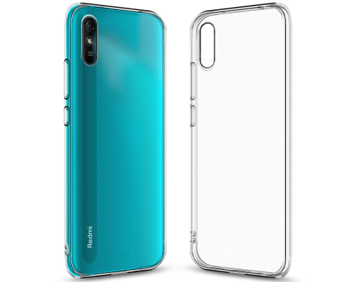 Чохол WXD Silicone 0.8 mm HQ Xiaomi Redmi 9A transparent PLS-00-00095140