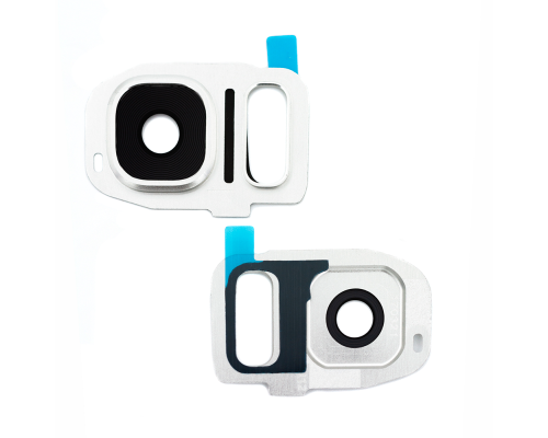 Скло камери Samsung G930 Galaxy S7 з рамкою silver PLS-00-00019872