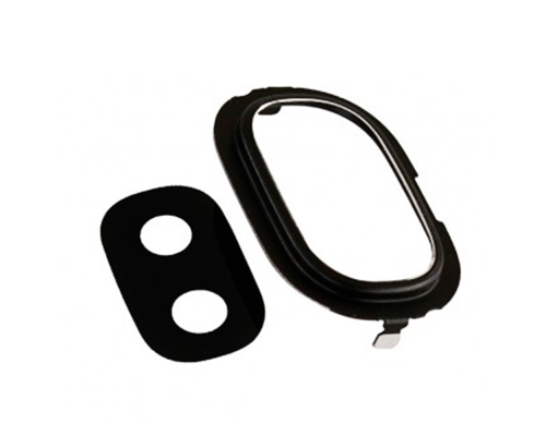 Скло камери Samsung J250 Galaxy J2 2018 з рамкою black PLS-00-00042319