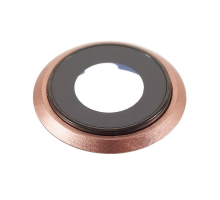 Скло камери Apple iPhone 8 з рамкою gold PLS-00-00042187