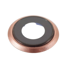 Скло камери Apple iPhone 8 з рамкою gold PLS-00-00042187