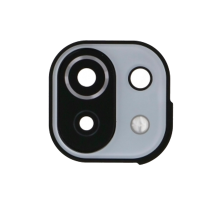 Скло камери Xiaomi Mi 11 Lite з рамкою white (Original) PLS-00-00074839