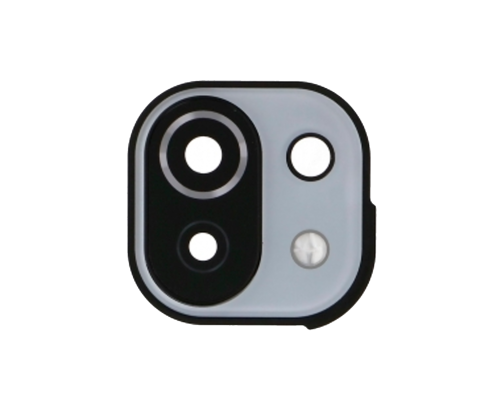 Скло камери Xiaomi Mi 11 Lite з рамкою white (Original) PLS-00-00074839