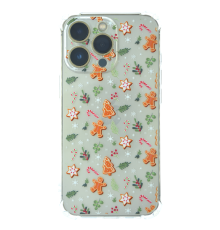 Чохол новорічний (різдвяний) WAVE Christmas Holiday iPhone 12 Pro Max gingerbread men PLS-00-00101294