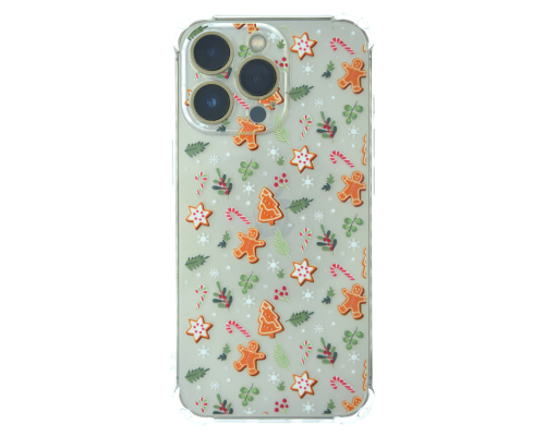 Чохол новорічний (різдвяний) WAVE Christmas Holiday iPhone 12 Pro Max gingerbread men PLS-00-00101294
