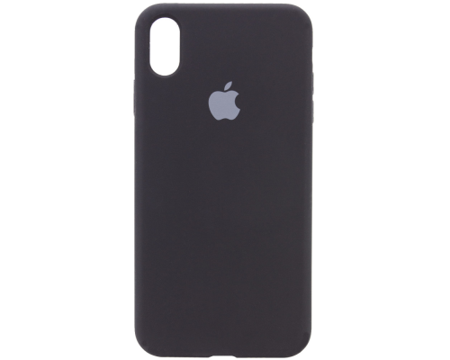 Чохол Silicone Case Full Protective iPhone X(XS) black PLS-00-00071969