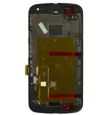 Дисплей Motorola XT1062 Moto G2 з сенсором та рамкою black PLS-00-00013591