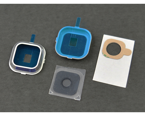 Скло камери Samsung A500F Galaxy A5 з рамкою white PLS-00-00014064