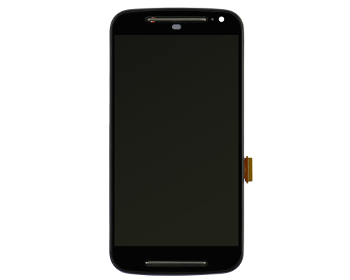 Дисплей Motorola XT1062 Moto G2 з сенсором та рамкою black PLS-00-00013591