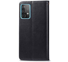 Чохол-книжка Leather GETMAN with card holder Samsung A525 Galaxy A52 black PLS-00-00086115