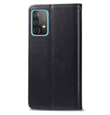 Чохол-книжка Leather GETMAN with card holder Samsung A525 Galaxy A52 black PLS-00-00086115