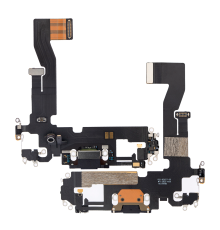 Шлейф iPhone 12 з роз'ємом зарядки black (Original Used) PLS-00-00062808