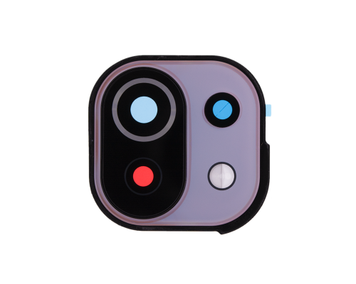 Скло камери Xiaomi Mi 11 Lite з рамкою pink (Original) PLS-00-00079592