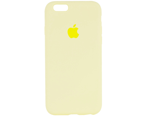 Чохол Silicone Case Full Protective iPhone 6 (6s) mellow yellow PLS-00-00071576