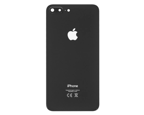 Задня кришка iPhone 8 Plus зі склом камери black (Original China) PLS-00-00046585