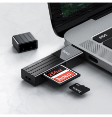 Перехідник Hoco HB20 USB 3.0 2в1 black PLS-00-00099532