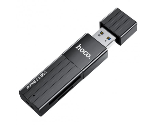 Перехідник Hoco HB20 USB 3.0 2в1 black PLS-00-00099532