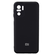 Чохол Silicone Cover Full Camera Xiaomi Redmi Note 10 black PLS-00-00093583